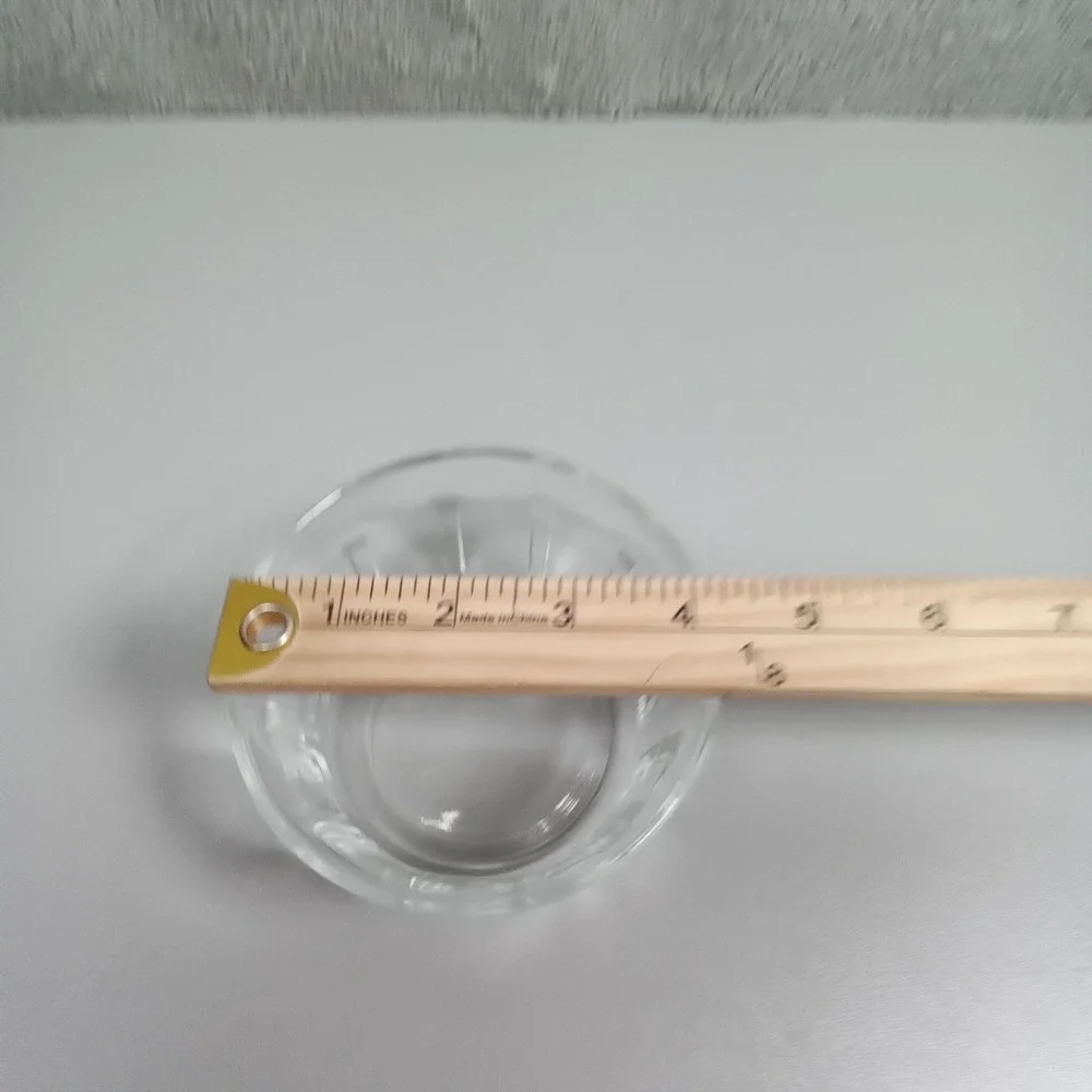 Vintage Fire-King Clear‎ Glass Ribbed Custard Cup Ramekin Prep Bowl 3.75 Inch